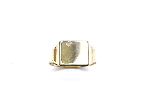 9ct Yellow Gold Plain Signet Ring