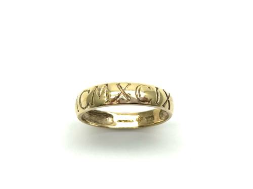 9ct Yellow Gold '1999' Numerals Ring