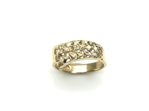 9ct Yellow Gold Fancy Crossover Ring