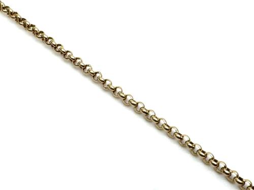 9ct Yellow Gold Belcher Anklet Chain