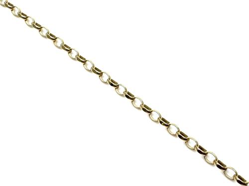 9ct Yellow Gold Belcher Anklet Chain