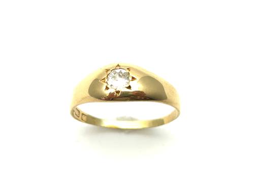 18ct Yellow Gold Diamond Solitaire Ring