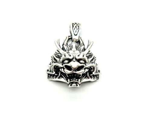 Silver Dragon Head Pendant