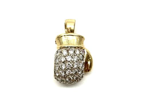 9ct Diamond Boxing Glove Pendant