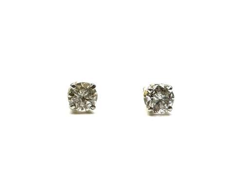 9ct Yellow Gold Diamond Earrings