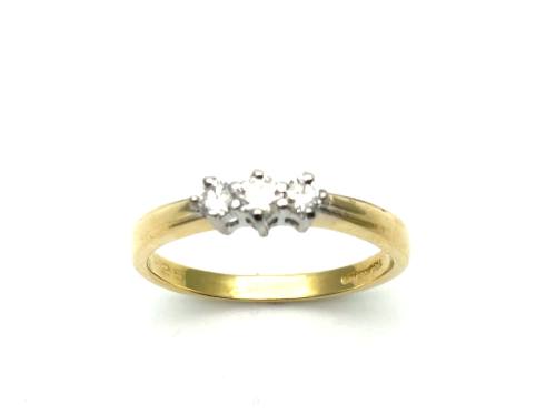 18ct Diamond 3 Stone Ring 0.25ct