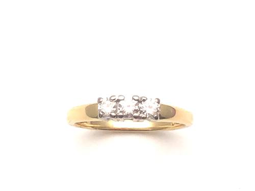 18ct Diamond 3 Stone Ring 0.25ct