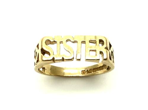 9ct Yellow Gold SISTER Ring