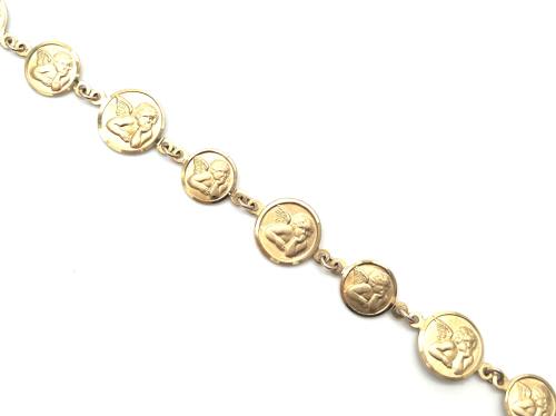 9ct Yellow Gold Gaurdian Angel Bracelet