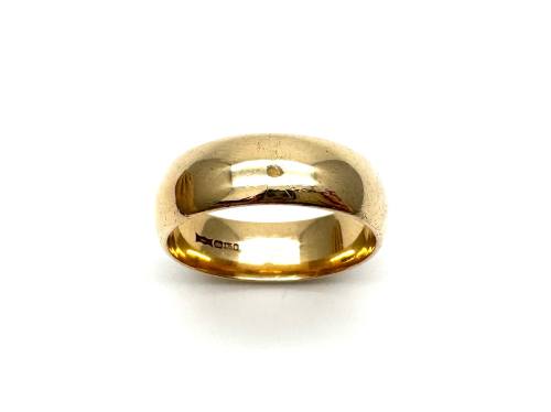 9ct Yellow Gold Plain Wedding Ring