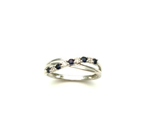 9ct Sapphire & Diamond Eternity Ring