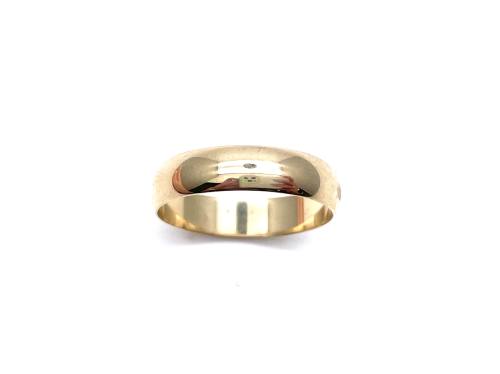 9ct Yellow Gold Plain Wedding Ring