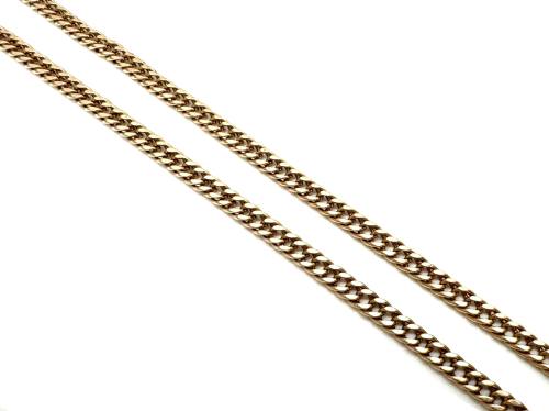 9ct Rose Gold Curb Chain 26 inch