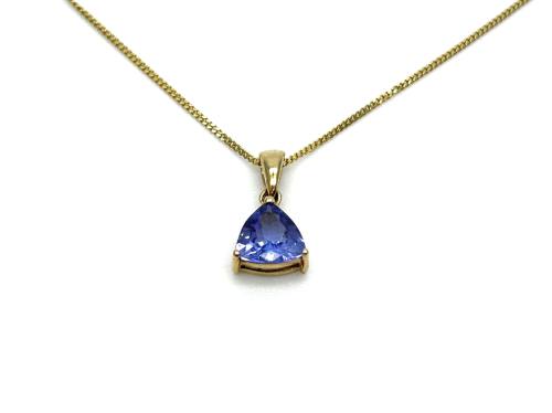 14ct Tanzanite Pendant & Chain