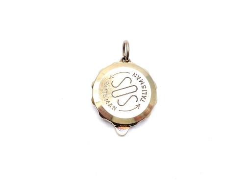 9ct Yellow Gold Medical Alert Pendant