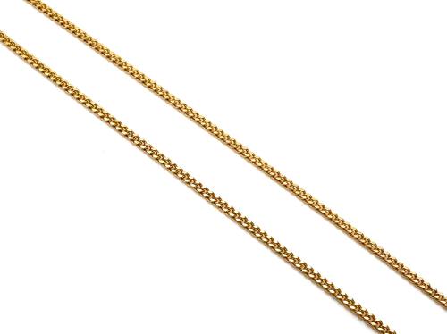 9ct Yellow Gold Curb Chain 16 inches