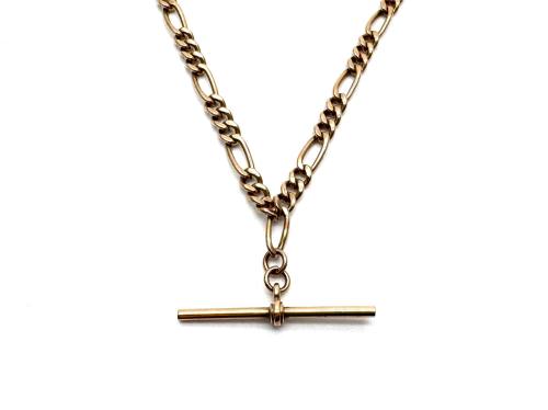 9ct Yellow Gold T-Bar Fiagro Chain