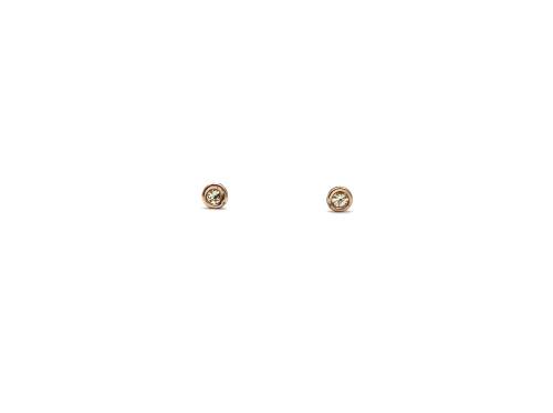 9ct Diamond Solitaire Stud Earrings