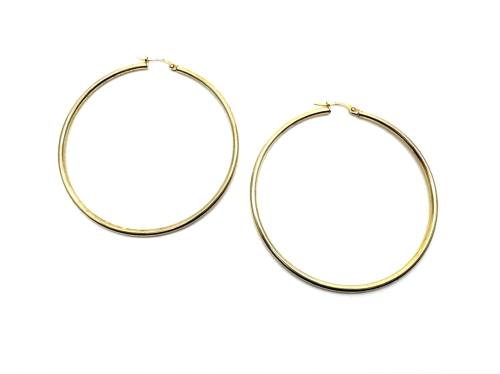 9ct Yellow Gold Hoop Earrings