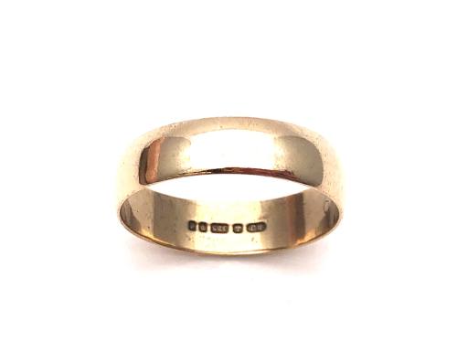 9ct Yellow Gold Wedding Ring 4.5mm