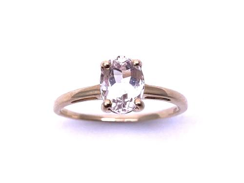 9ct Yellow Gold Topaz Solitaire Ring