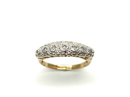 9ct Yellow Gold CZ Eternity Ring