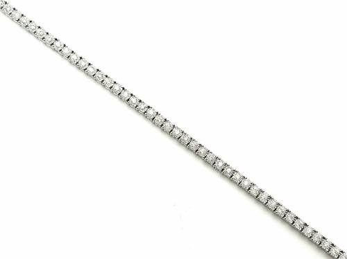 9ct White Gold Diamond Tennis Bracelet 1.00ct