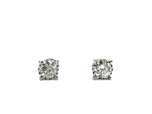 9ct White Gold Diamond Stud Earrings 2.00ct