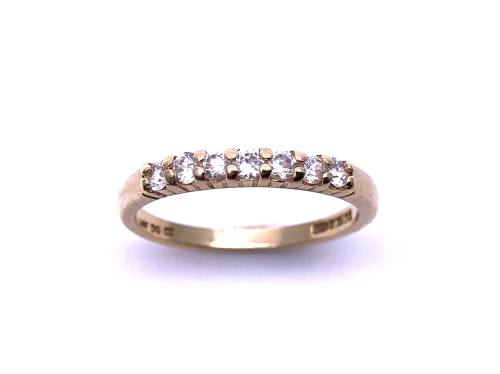 14ct Yellow Gold CZ Eternity Ring