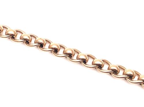 9ct Rose Gold Rollerball Bracelet 8 1/2