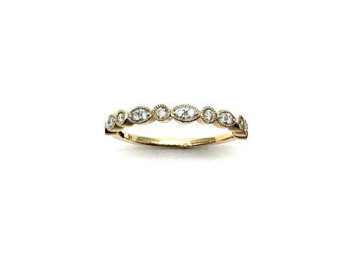 9ct Yellow Gold Diamond Eternity Ring 0.16ct