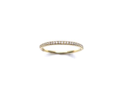 9ct Yellow Gold Diamond Eternity Ring