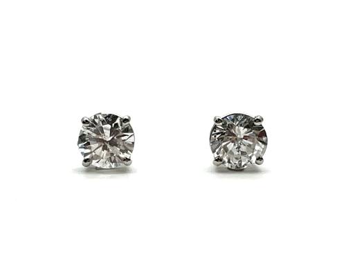 Platinum Diamond Stud Earrings 2.03ct