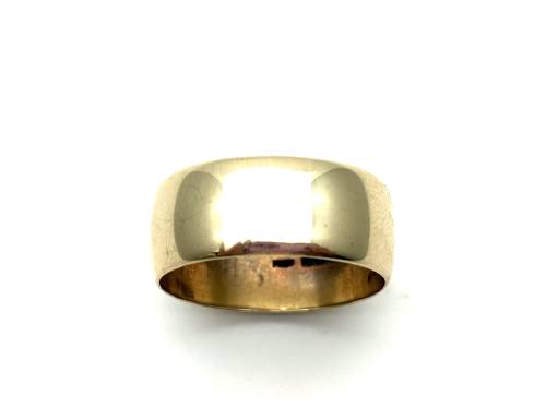 9ct Yellow Gold D Shape Wedding Ring