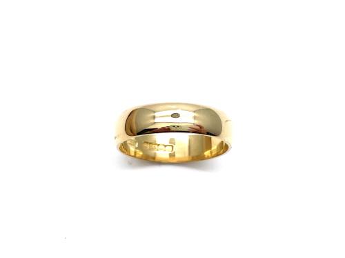 18ct Yellow Gold Plain Wedding Ring