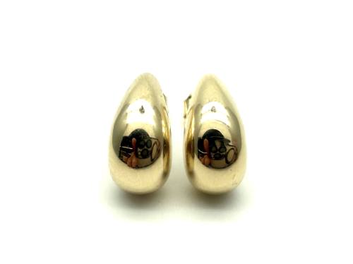 9ct Yellow Gold Teardrop Stud Earrings