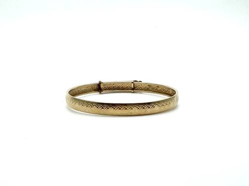 9ct Yellow Gold Expandable Bangle