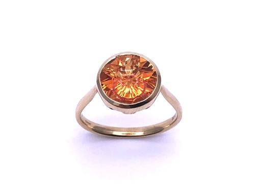 9ct Padparadscha Colour Quartz Ring