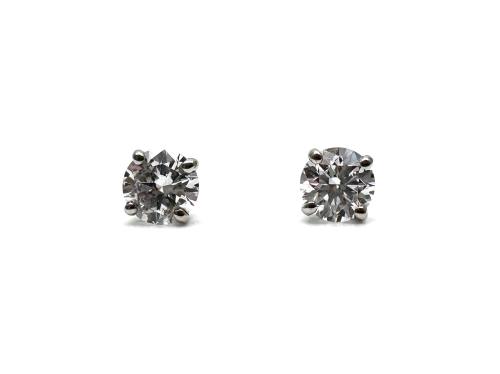 Platinum Laboratory Grown Diamond Earrings 1.02ct