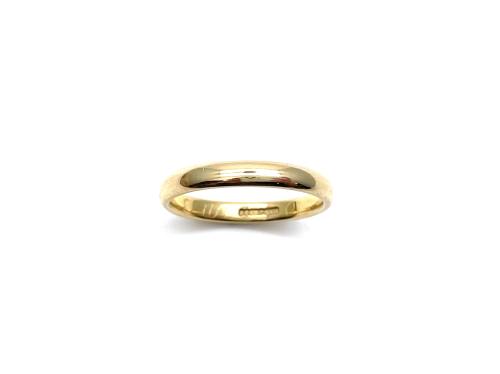 18ct Yellow Gold Wedding Ring 3mm