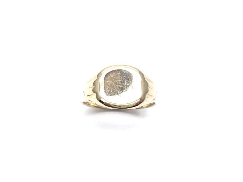 9ct Yellow Gold Signet Plain Ring