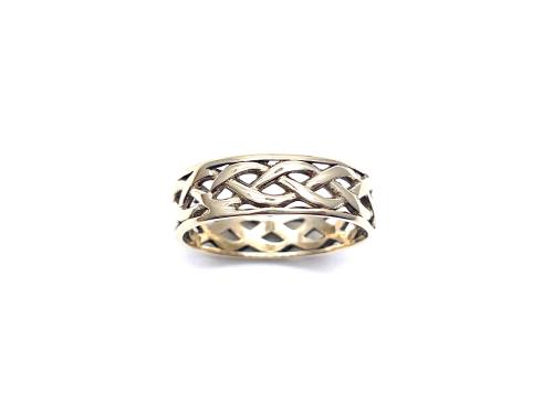 9ct Yellow Gold cut out Wedding Ring