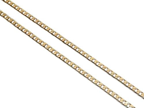 9ct Yellow Gold Curb Chain 26 inch