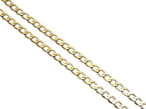 9ct Yellow Gold Curb Chain 22 inches