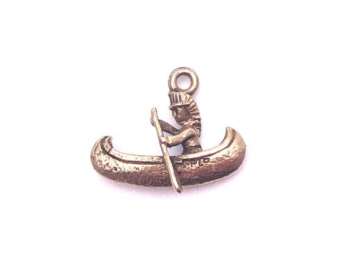 9ct Yellow Gold Canoe Charm