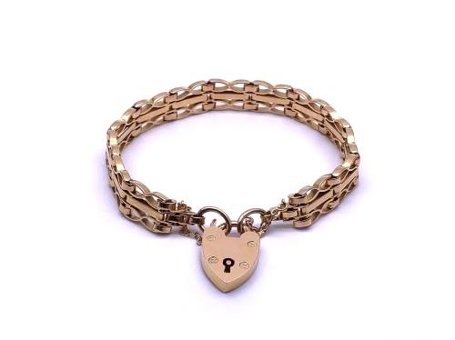 9ct Yellow Gold Gate Bracelet