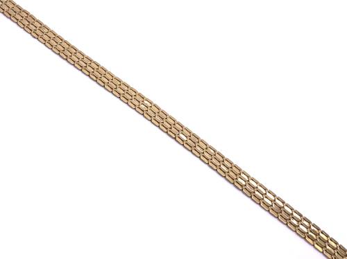 9ct Yellow Gold Flat Fancy Bracelet