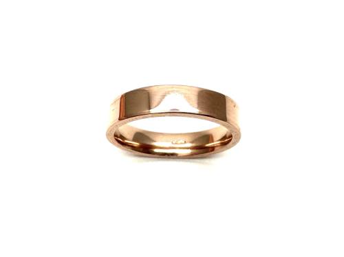 9ct Rose Gold Plain Wedding Ring