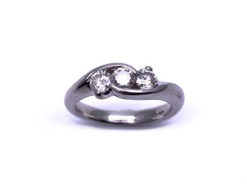 Platinum Diamond 3 Stone Ring