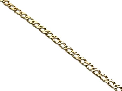 9ct Yellow Gold Double Curb Bracelet